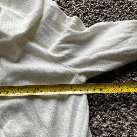 Kate Spade Broome Street Cardigan Womens XS Cream Cashmere/Cotton Blend L/S - Picture 7 of 8